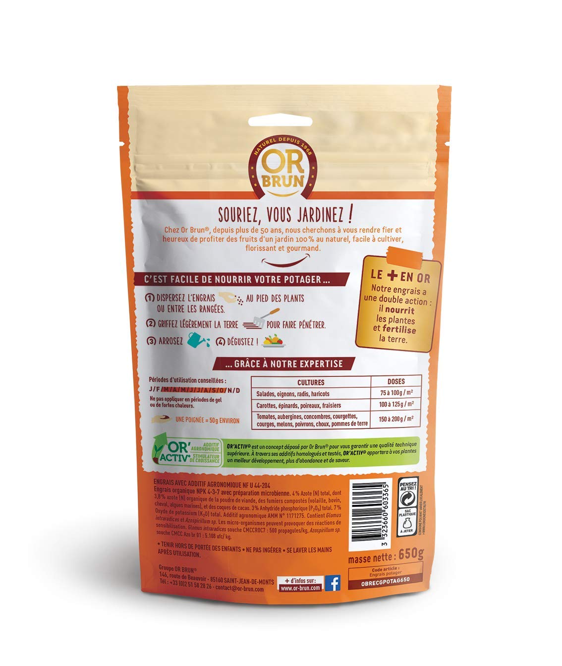 or-brun-engrais-potager-uab-650-g-or-activ image 2