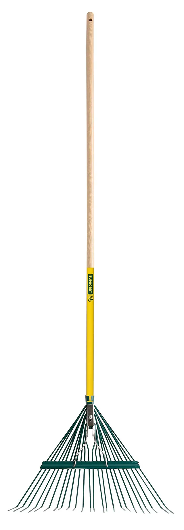 leborgne-duopro-balai-acier-renforc-fil-plat-24-dents-manche-bois-172-cm image 1