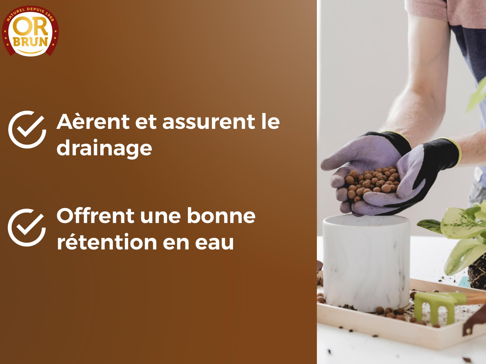 or-brun-billes-d-argile-6-l-drainage-et-humidit image 4
