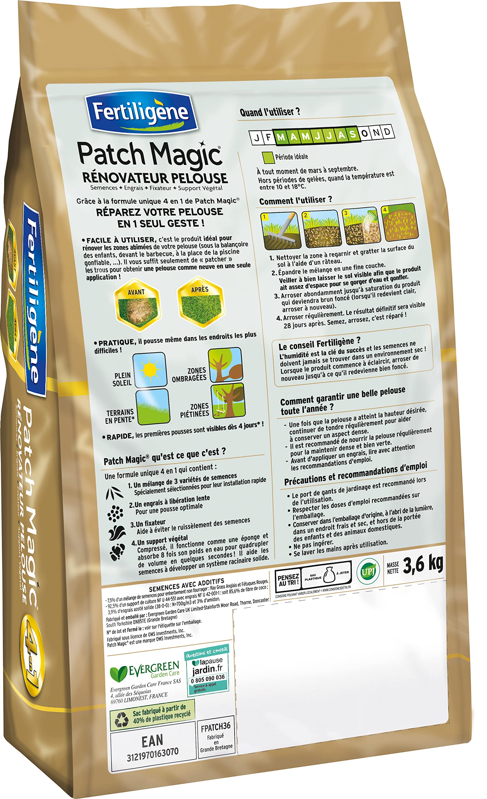 fertilig-ne-patch-magic-r-novateur-de-pelouse-4-en-1-3-6-kg-16-m image 2