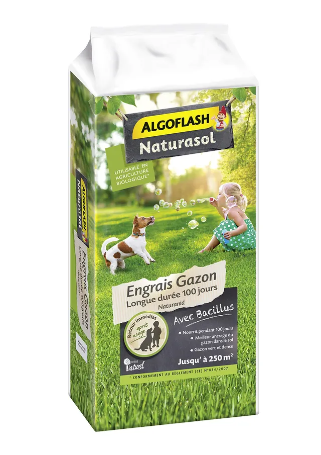 algoflash-naturanid-agaznat10-engrais-gazon-longue-dur-e-100-jours-10-kg image 1