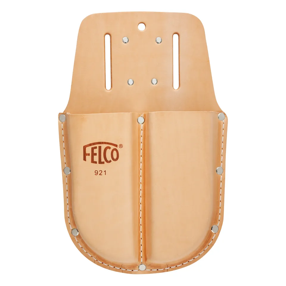 felco-921-tui-double-en-cuir-v-ritable-pour-s-cateur-et-scie image 1