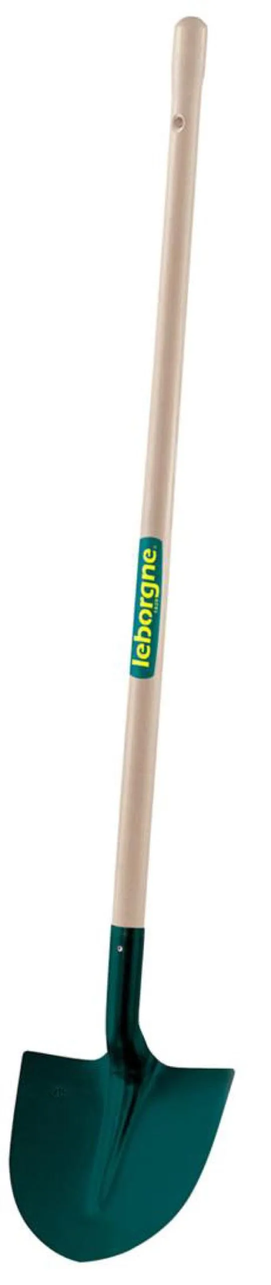 leborgne-pelle-ronde-t-le-27-cm-manche-bois-130-cm-pefc image 1
