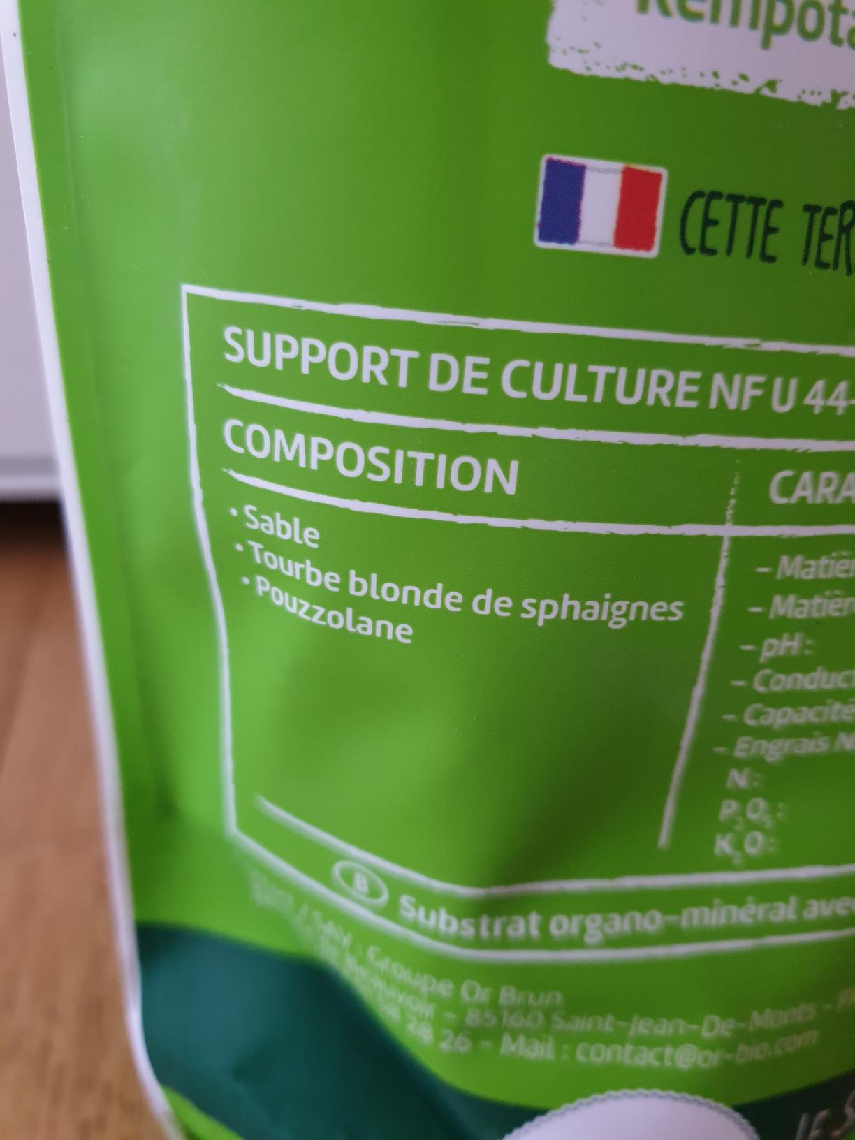 Bien drainant et naturel