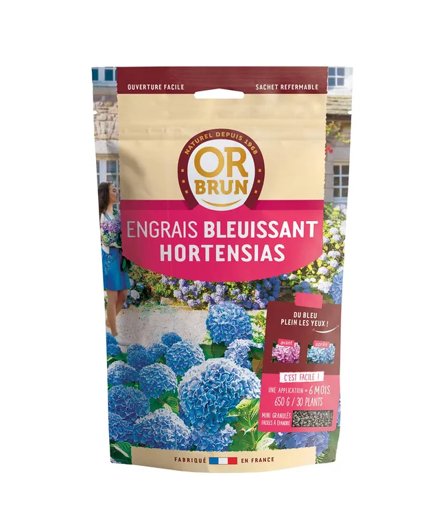 or-brun-engrais-bleuissant-hortensias-650-g-france image 1