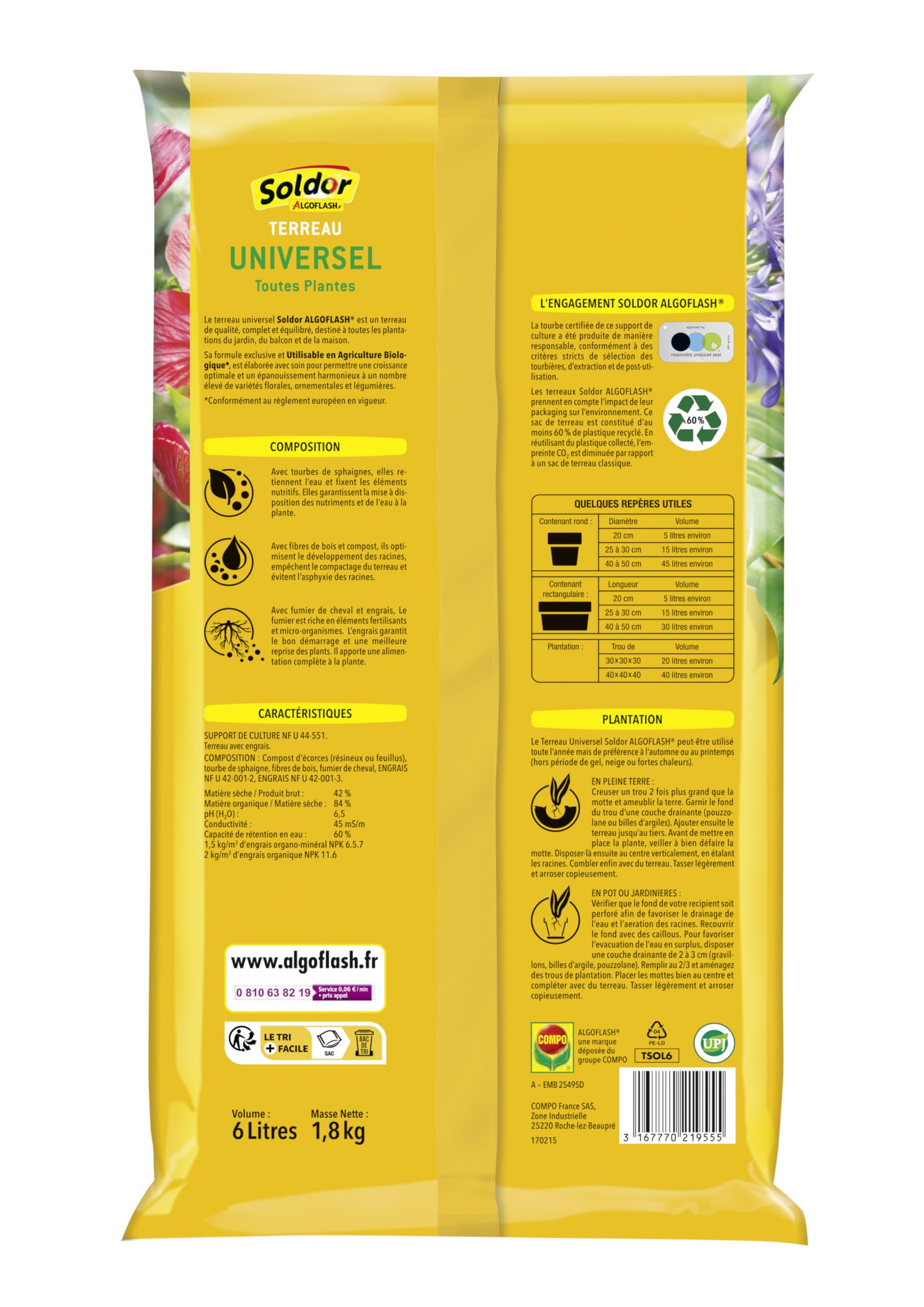 algoflash-soldor-terreau-universel-toutes-plantes-uab-6-l image 2