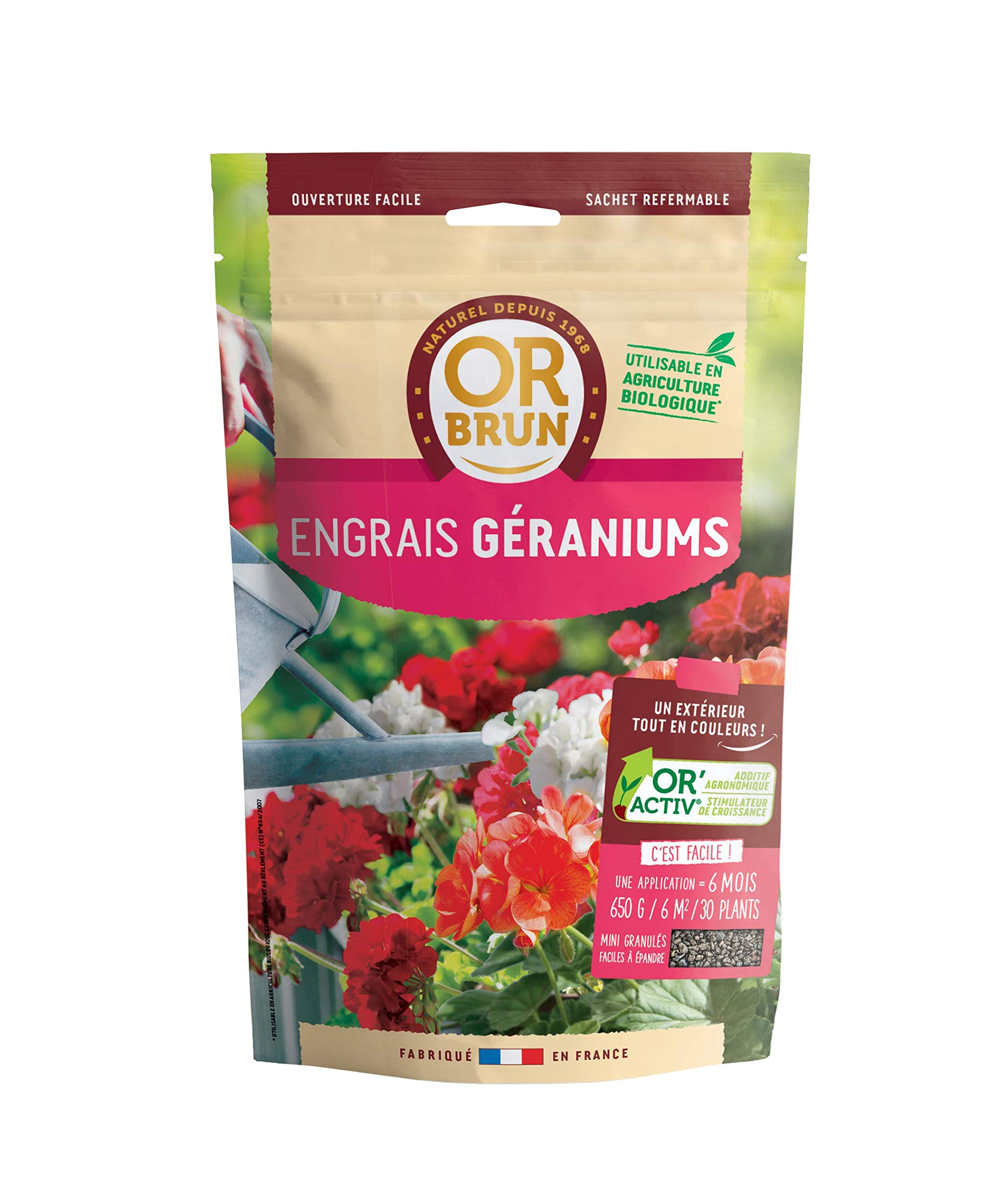 or-brun-engrais-granul-s-g-raniums-650-g-floraison-or-activ image 1