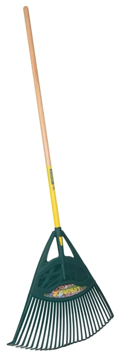 leborgne-balai-gazon-xl-27-dents-duopro-manche-bois-pefc image 1