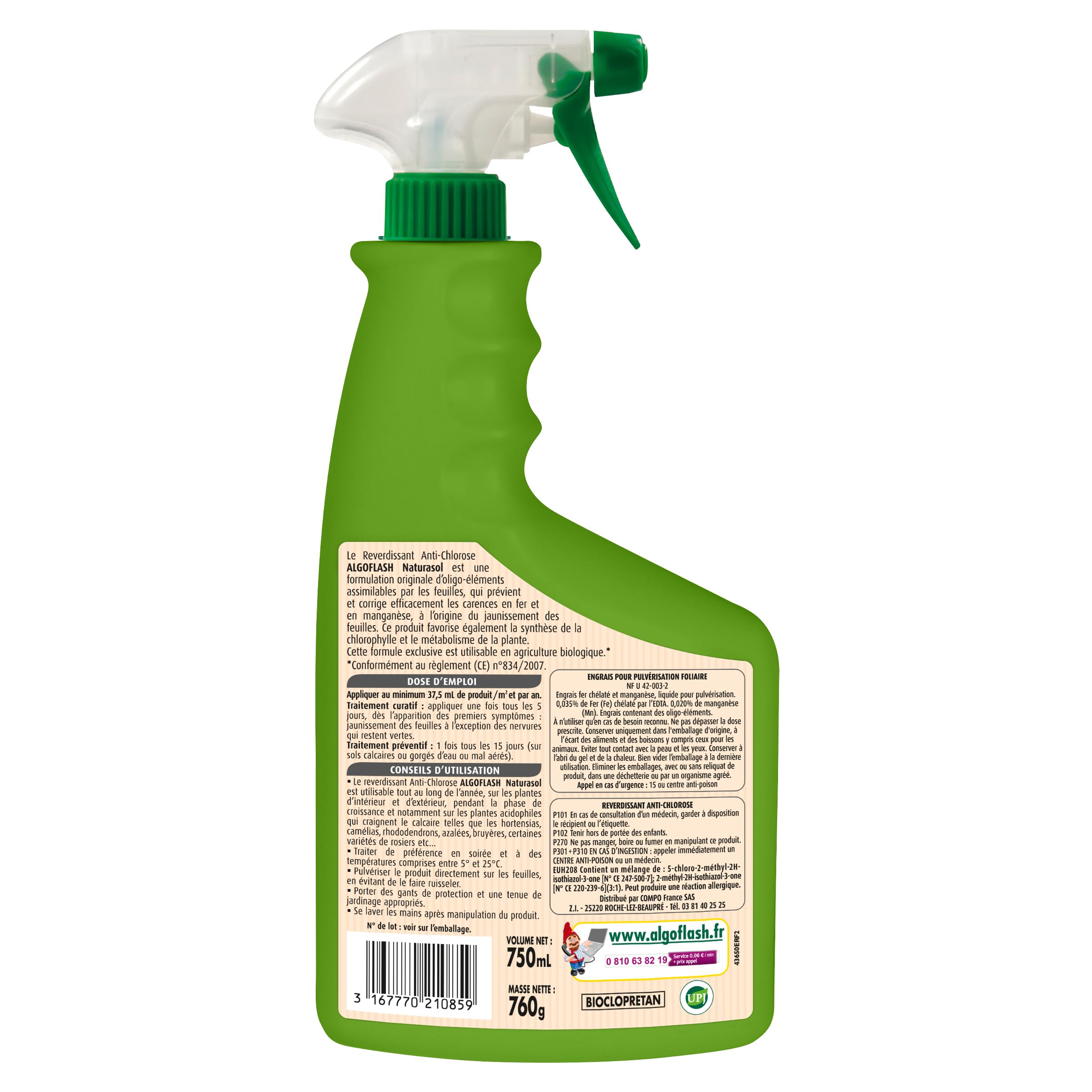 algoflash-naturasol-bioclopretan-anti-chlorose-reverdissant-750-ml image 2