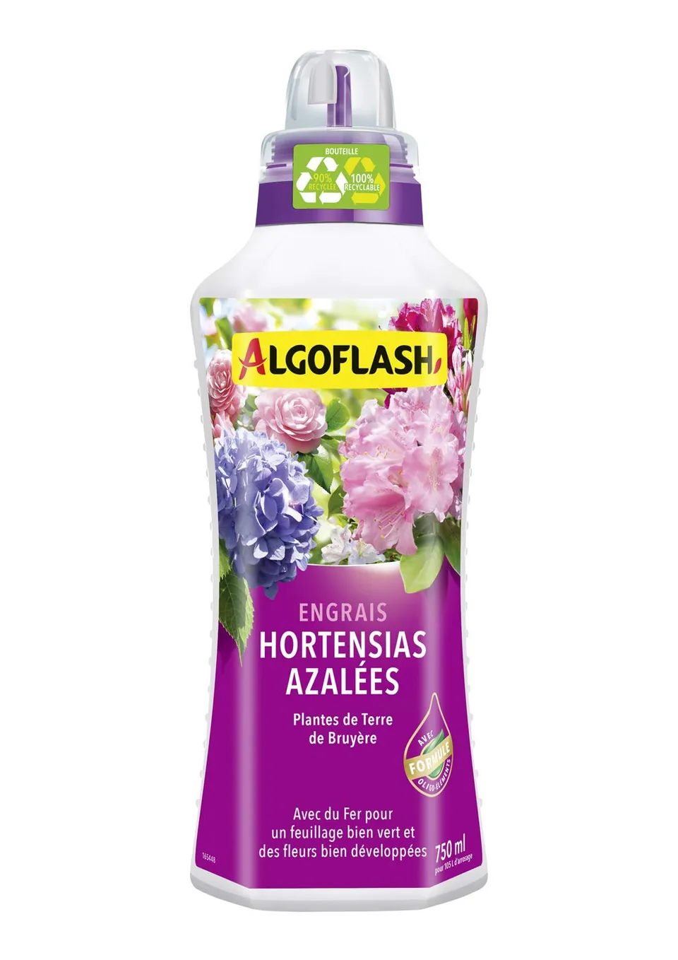 algoflash-engrais-hortensias-et-azal-es-750-ml-liquide-diluer-avec-bouchon-doseu image 1