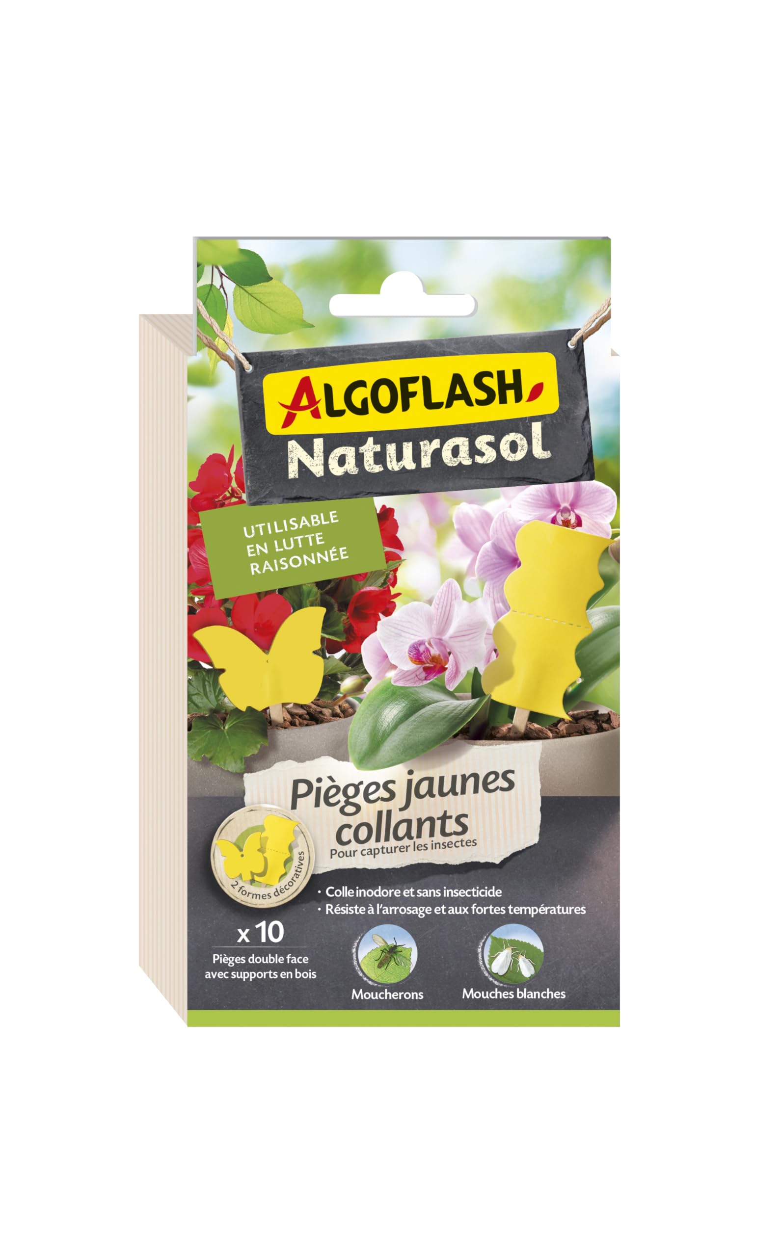 algoflash-naturasol-pi-ges-jaunes-collants-x10-anti-moucherons-sans-insecticide image 1