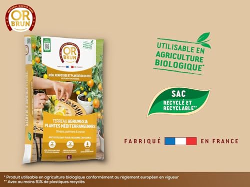 or-brun-terreau-agrumes-20-l-drainant-pouzzolane-citronniers-en-pot image 7
