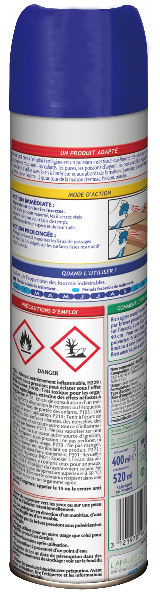 fertilig-ne-a-rosol-anti-fourmis-et-araign-es-400-ml-insecticide-pr-t-l-emploi-a image 2