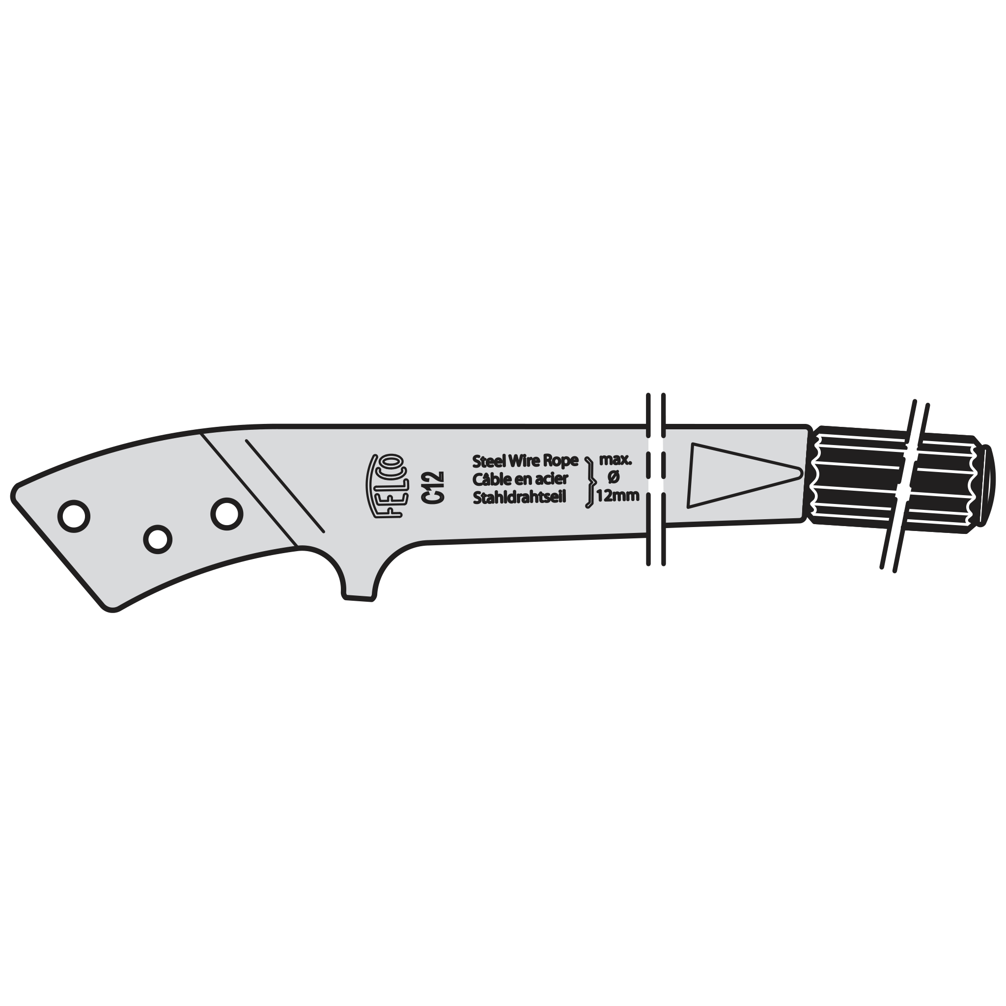felco-c16-2-poign-e-avec-manchon-et-goupille-pi-ce-de-rechange-pour-felco-200 image 1