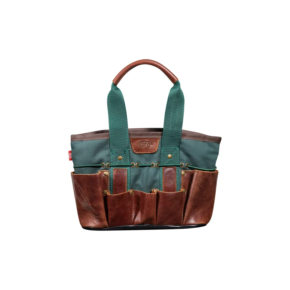 felco-482-sac-outils-de-jardin-toile-verte-et-cuir-sacoche-jardinage image 1