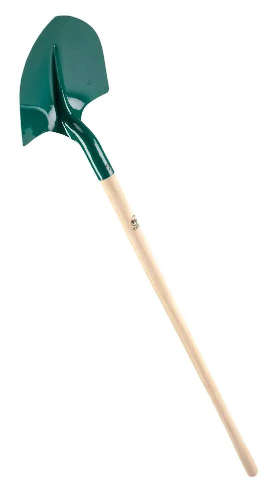 leborgne-pelle-ronde-t-le-27-cm-manche-bois-110-cm image 1