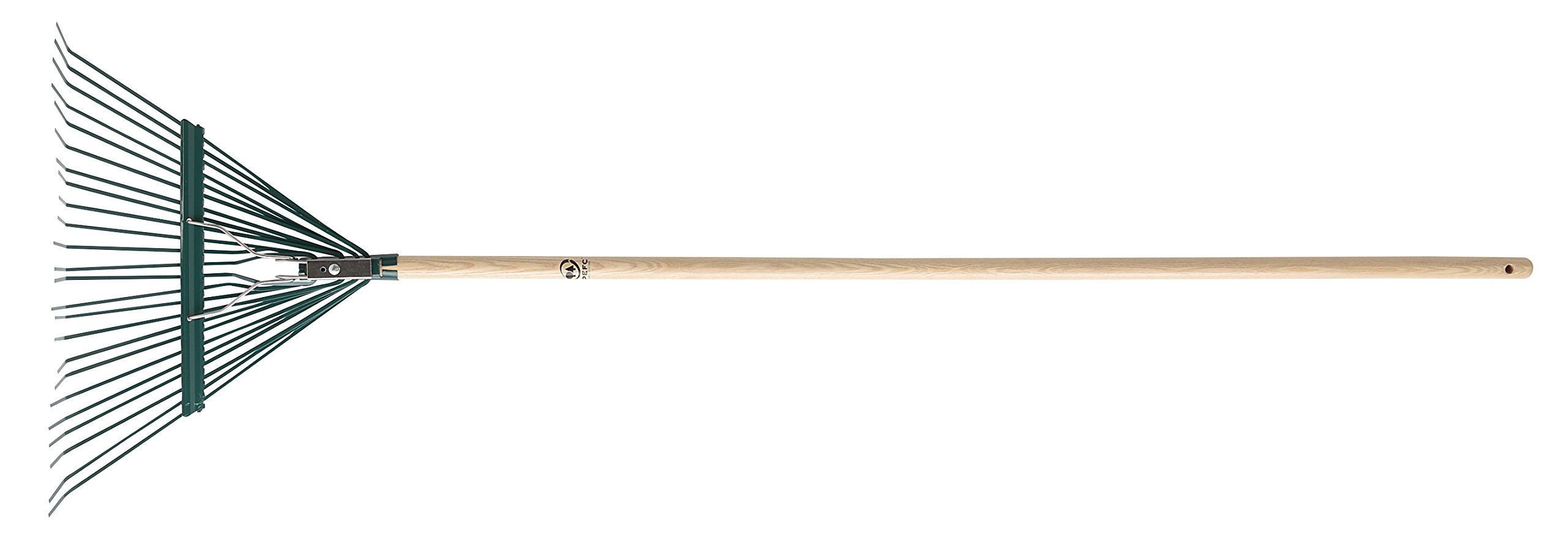 leborgne-duopro-balai-acier-renforc-fil-plat-24-dents-manche-bois-172-cm image 2