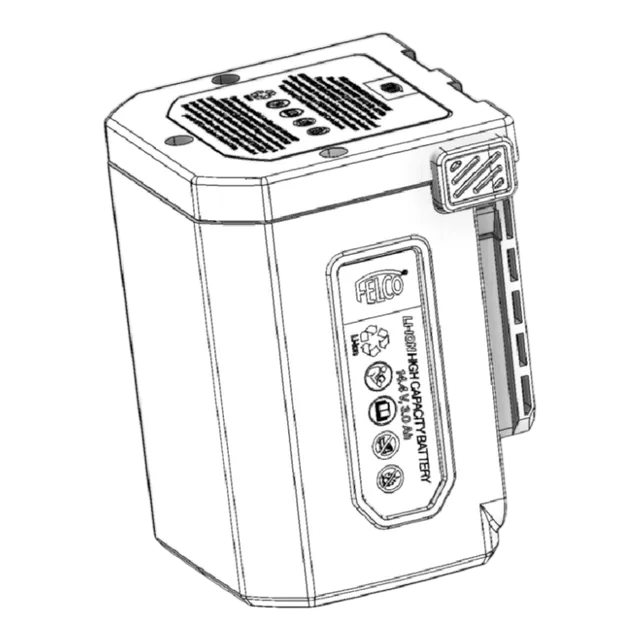 felco-834-5-batterie-li-ion-14-4-v-3-0-ah-43-2-wh-de-rechange image 1