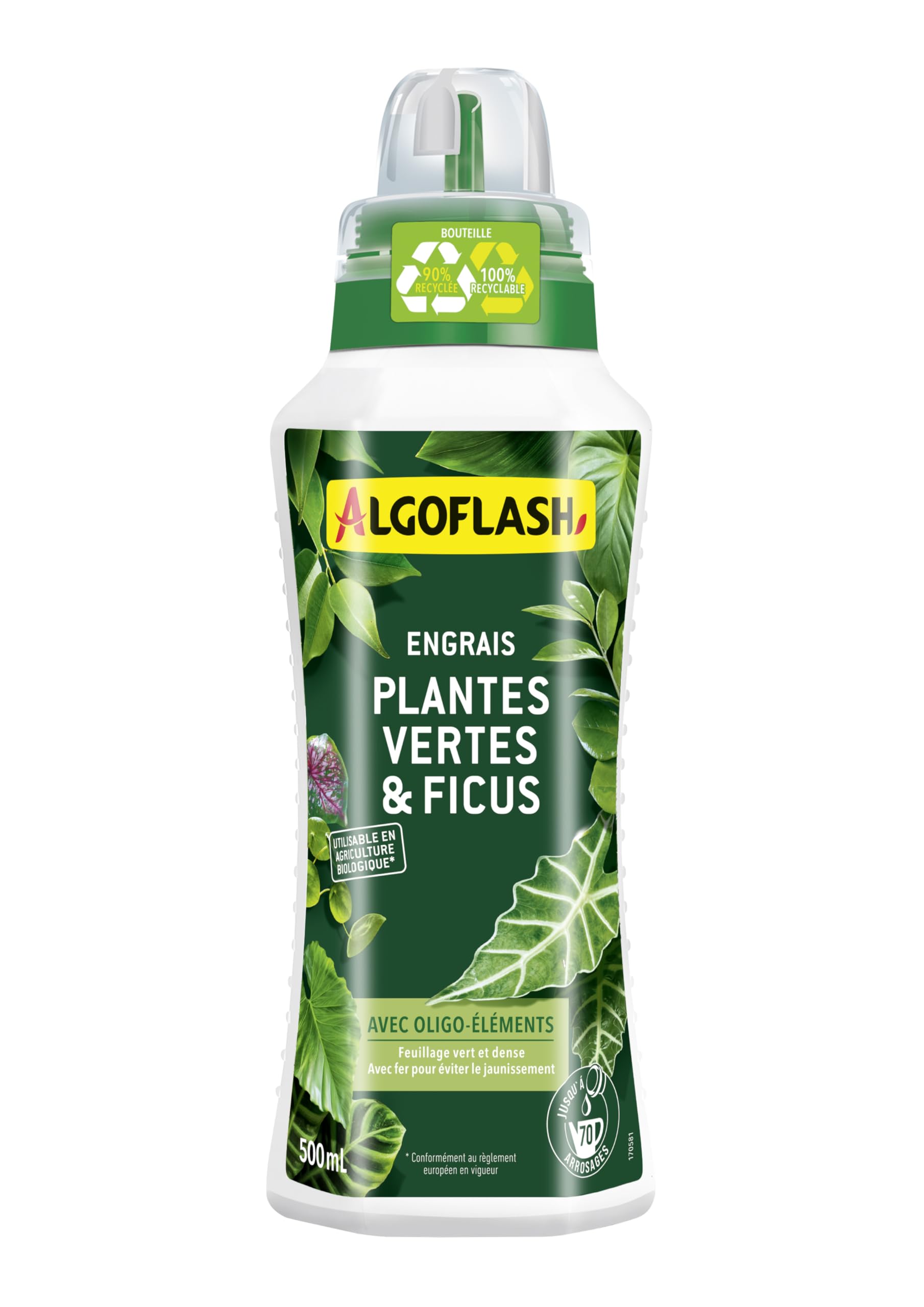 algoflash-engrais-liquide-plantes-vertes-et-ficus-500-ml-uab image 1