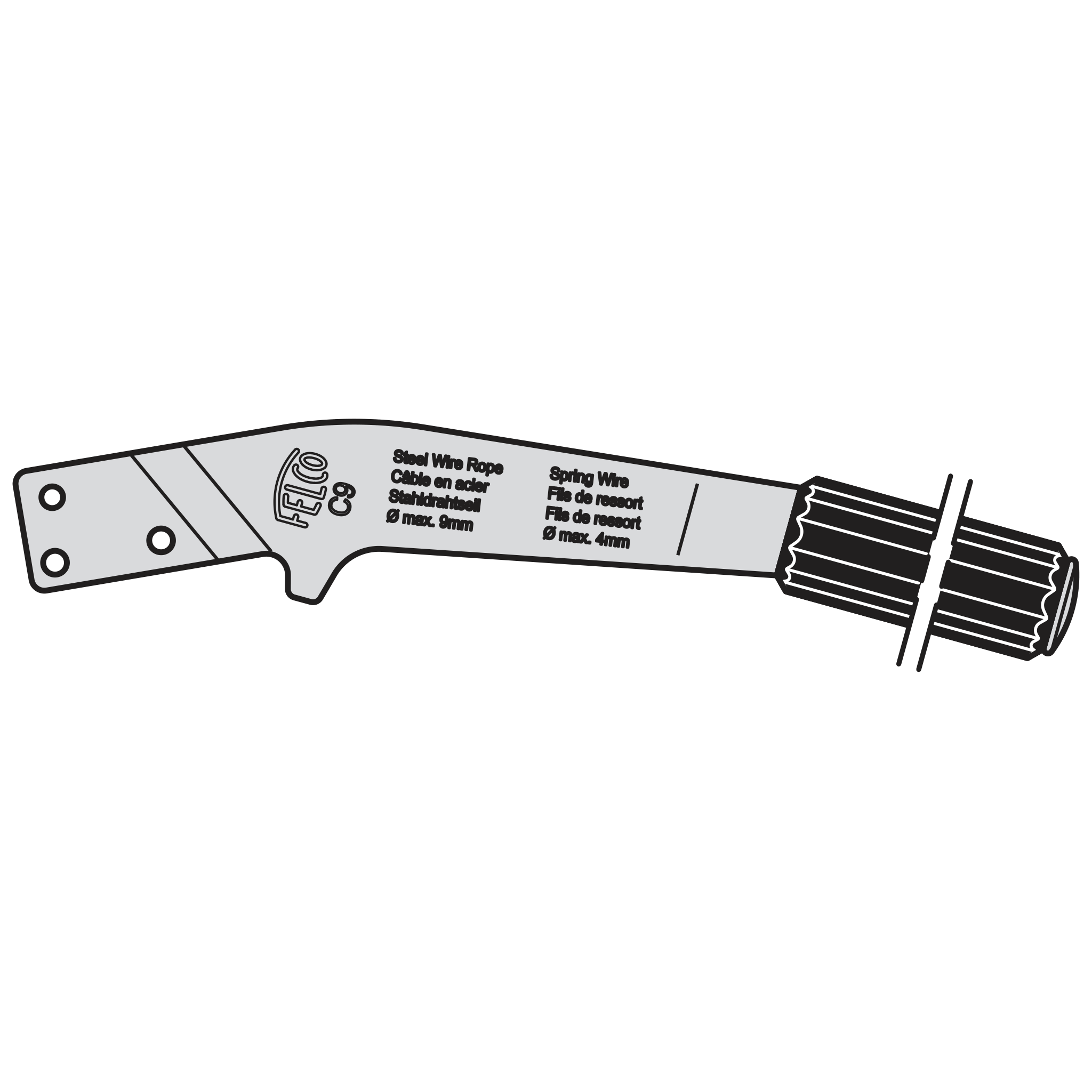felco-c9-2-poign-e-avec-manchon-et-goupille-pi-ce-d-tach-e image 1