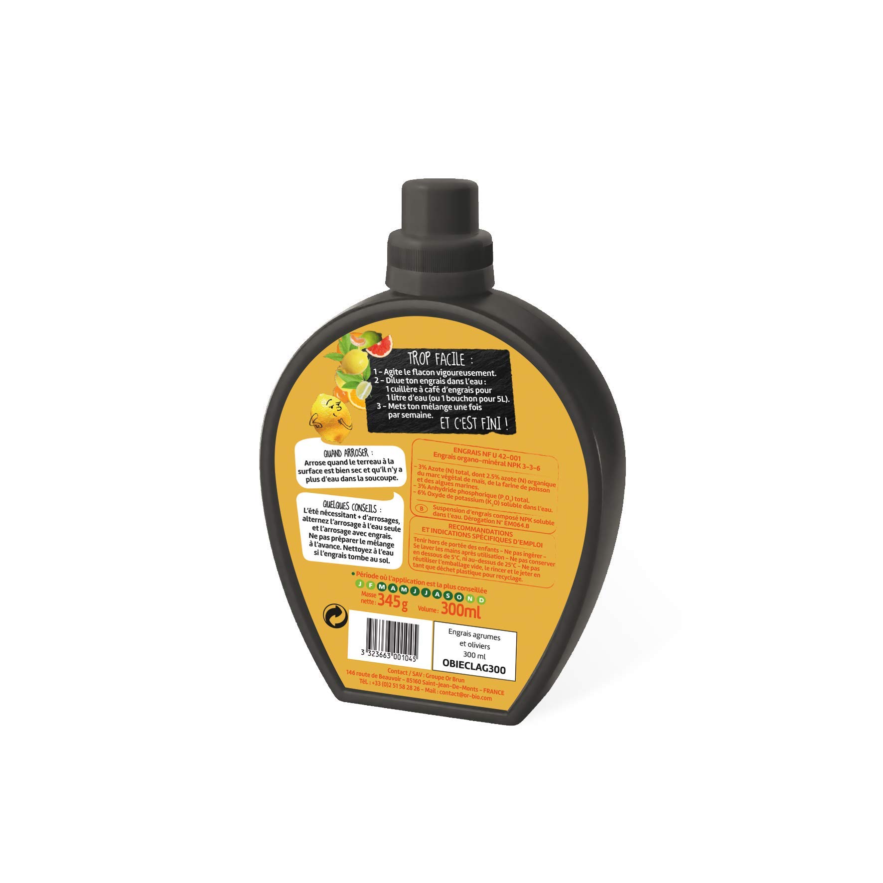 or-brun-engrais-agrumes-et-oliviers-300-ml-obieclag300 image 2