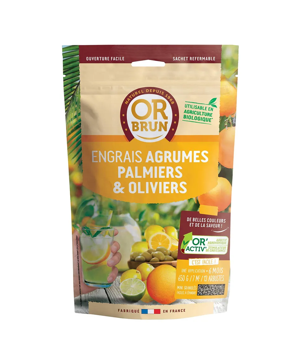 or-brun-or-activ-engrais-agrumes-granul-s-uab-sachet-650-g image 1