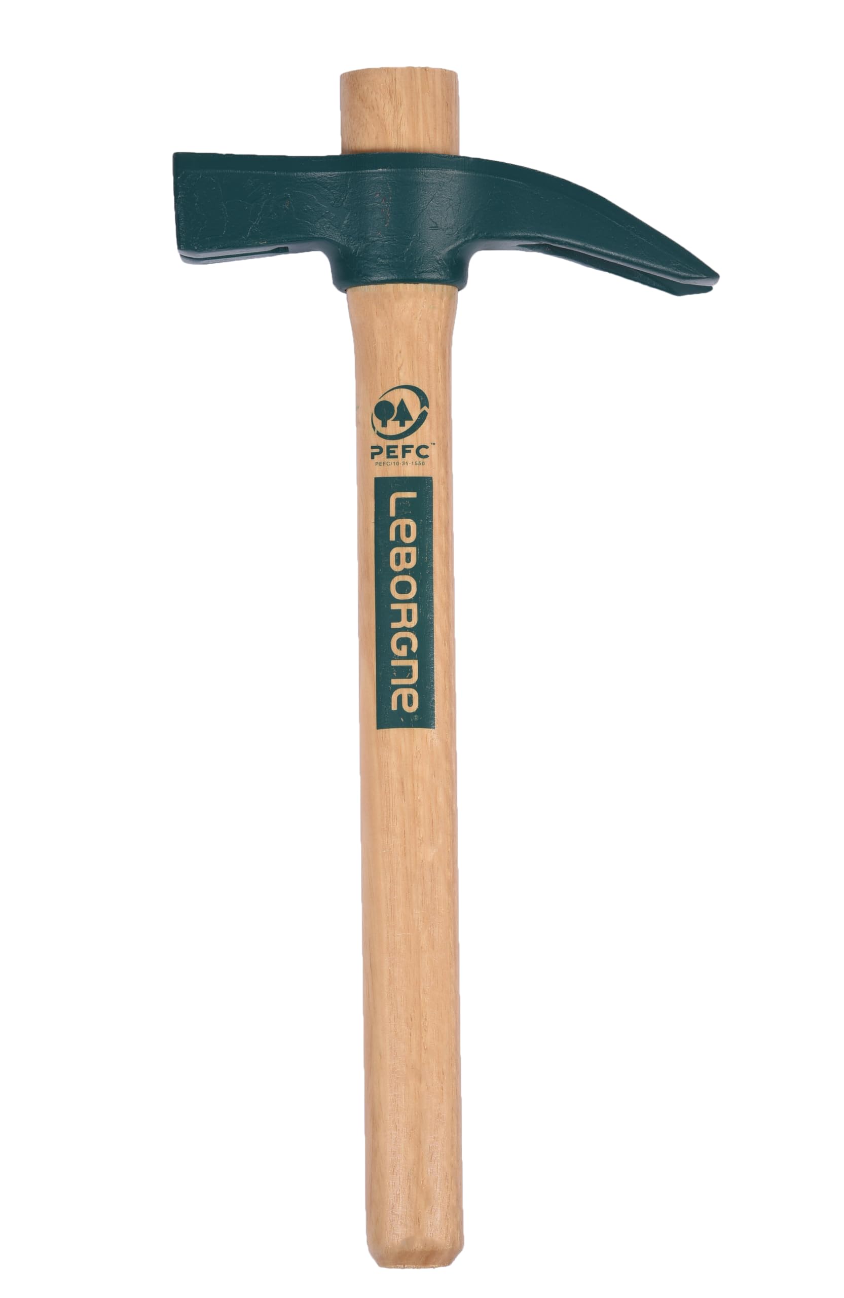 leborgne-marteau-de-coffreur-porte-clou-0-7-kg-acier-forg-manche-bois-pefc image 2