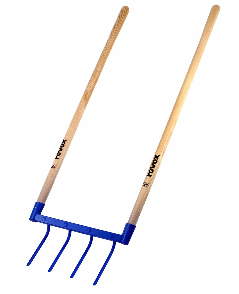 revex-fourche-a-ratrice-40-cm-outil-forg-jardin image 1