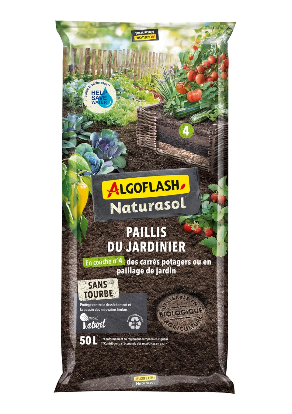algoflash-naturasol-paillis-du-jardinier-fibre-de-compost-50-l image 1