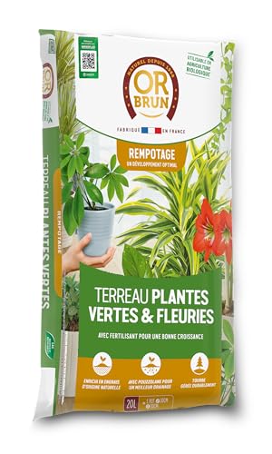 or-brun-terreau-plantes-vertes-fleuries-20-litres image 2