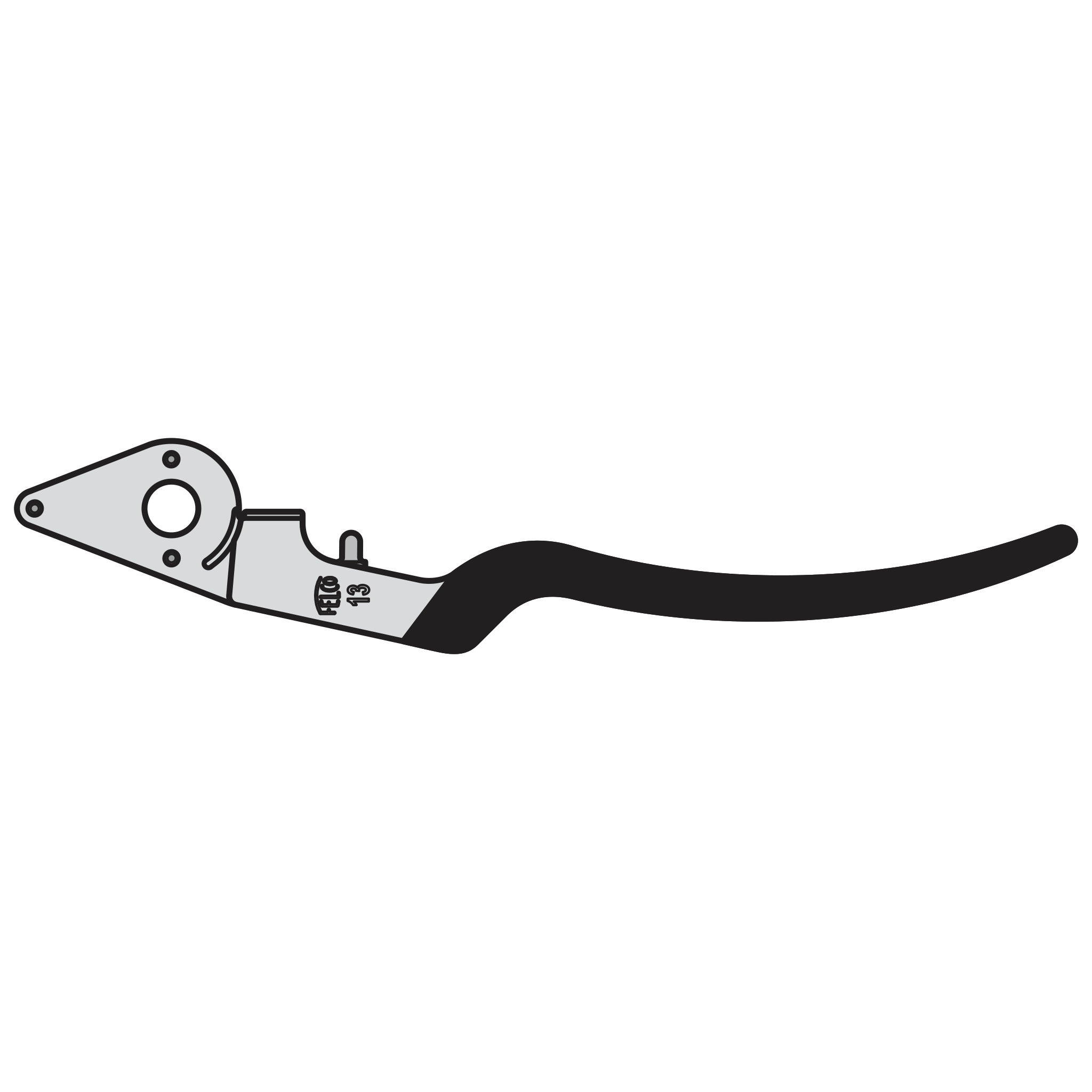 felco-13-1-ensemble-de-poign-e-complet-sans-lame-pour-s-cateur-felco-14 image 1