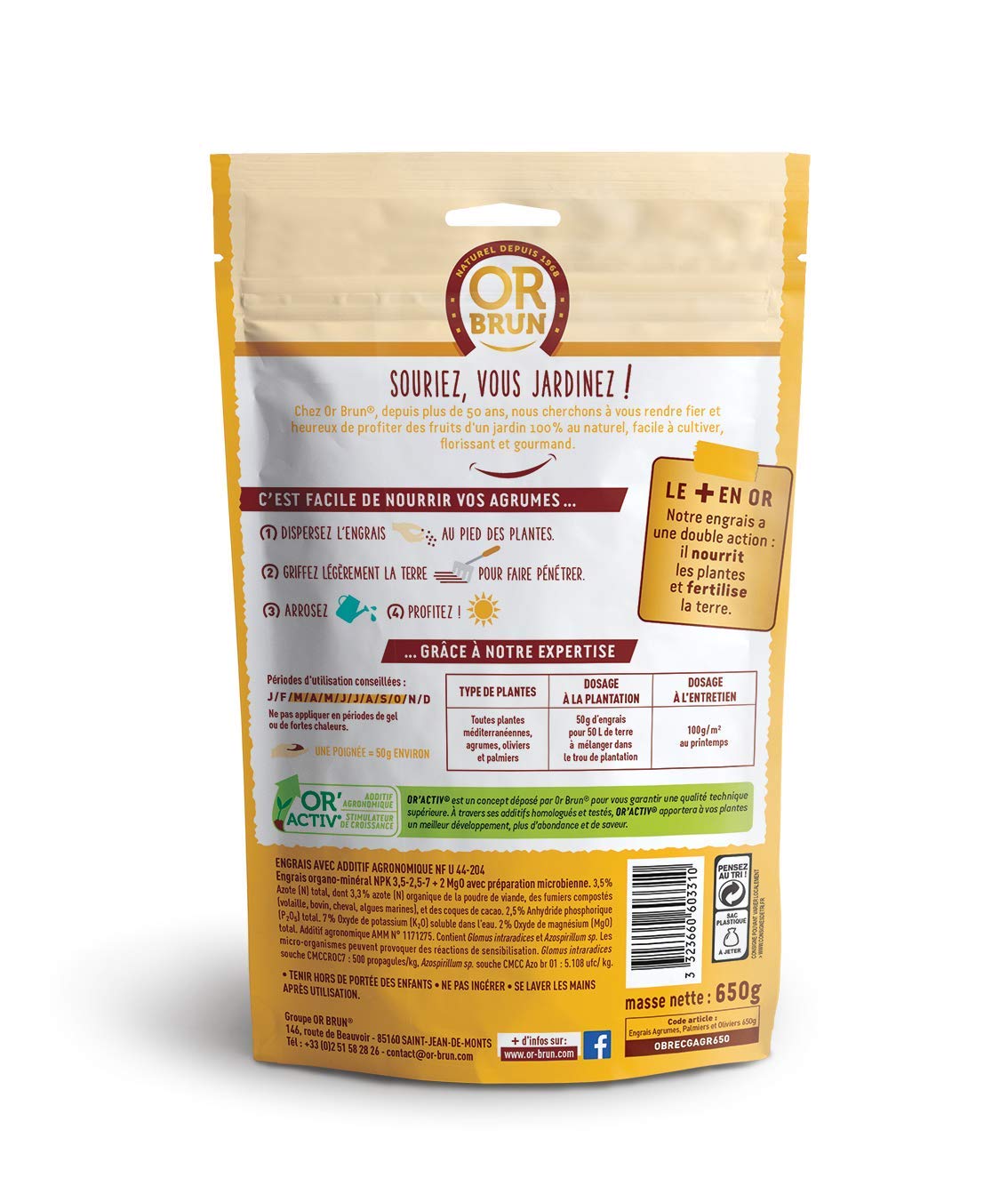 or-brun-or-activ-engrais-agrumes-granul-s-uab-sachet-650-g image 2