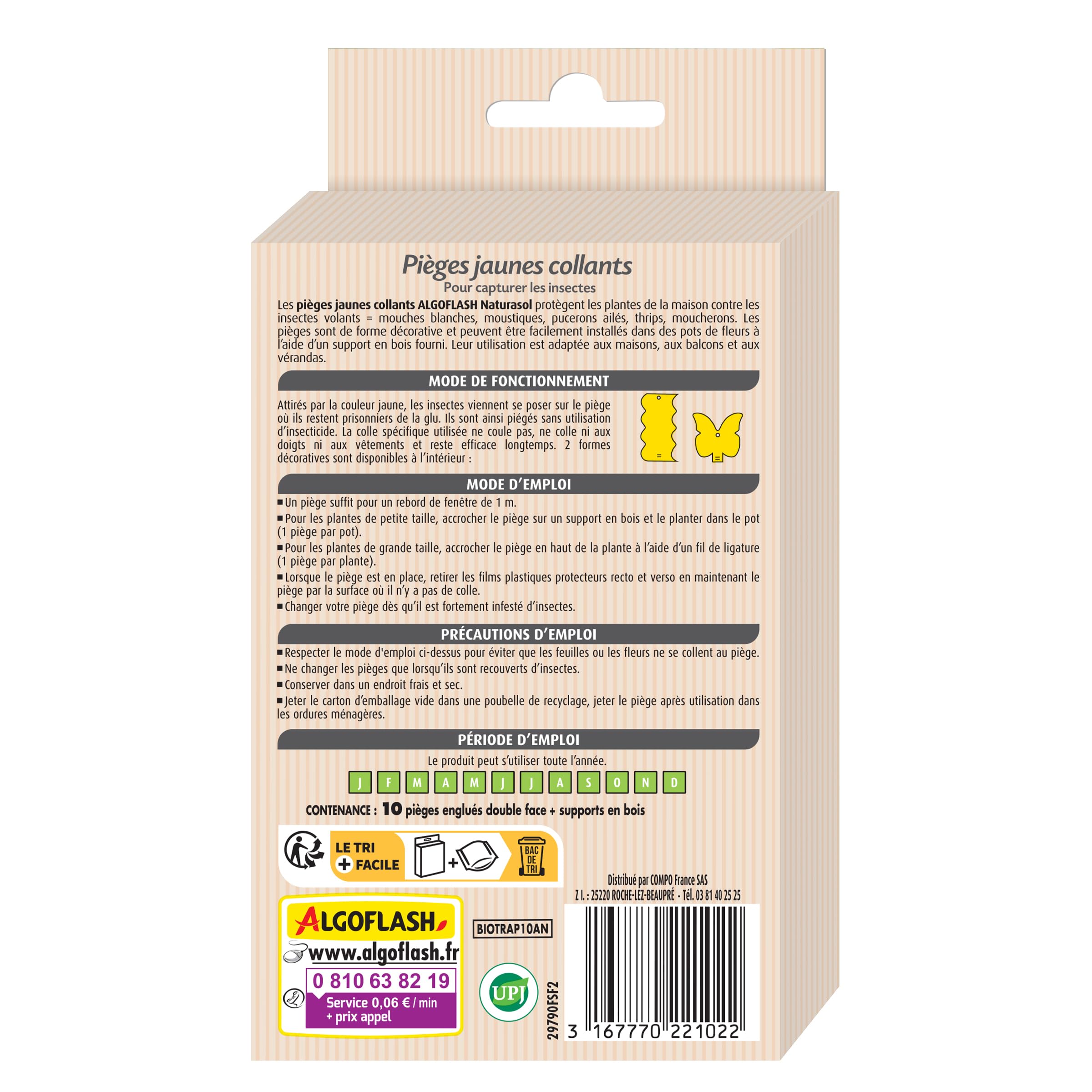 algoflash-naturasol-pi-ges-jaunes-collants-x10-anti-moucherons-sans-insecticide image 3