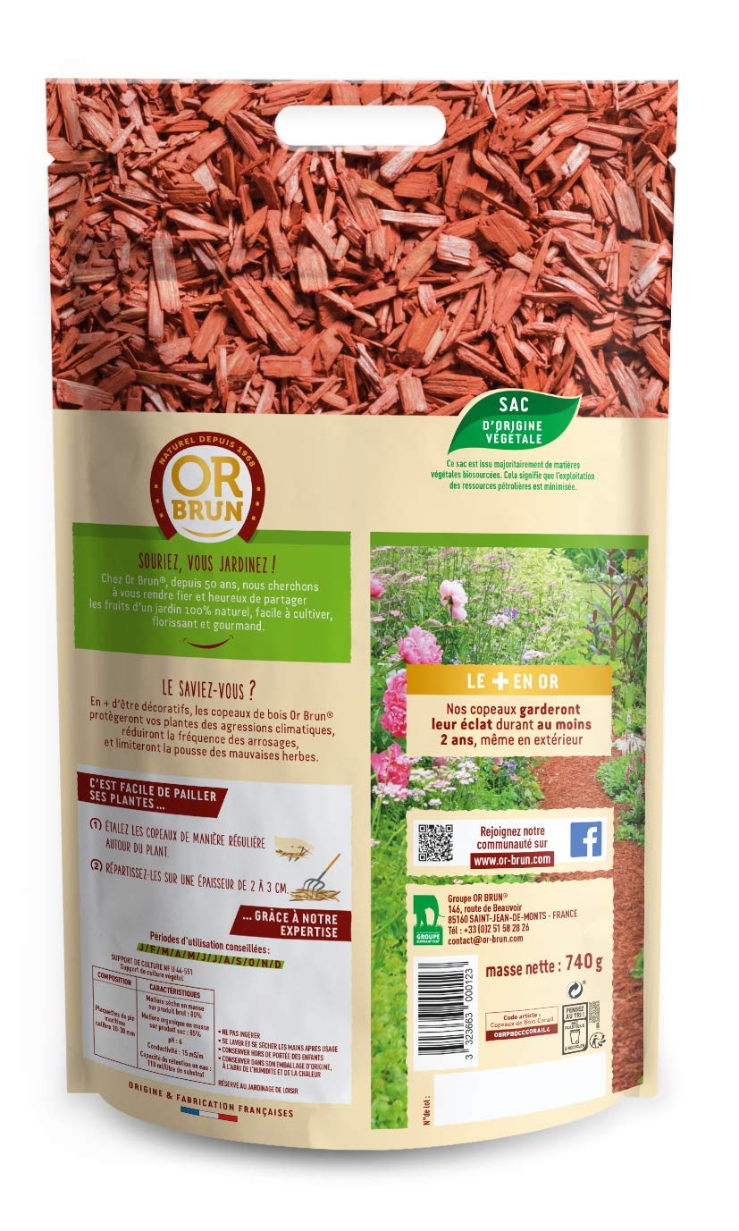 or-brun-copeaux-de-bois-corail-4-l-paillage-d-coratif image 2