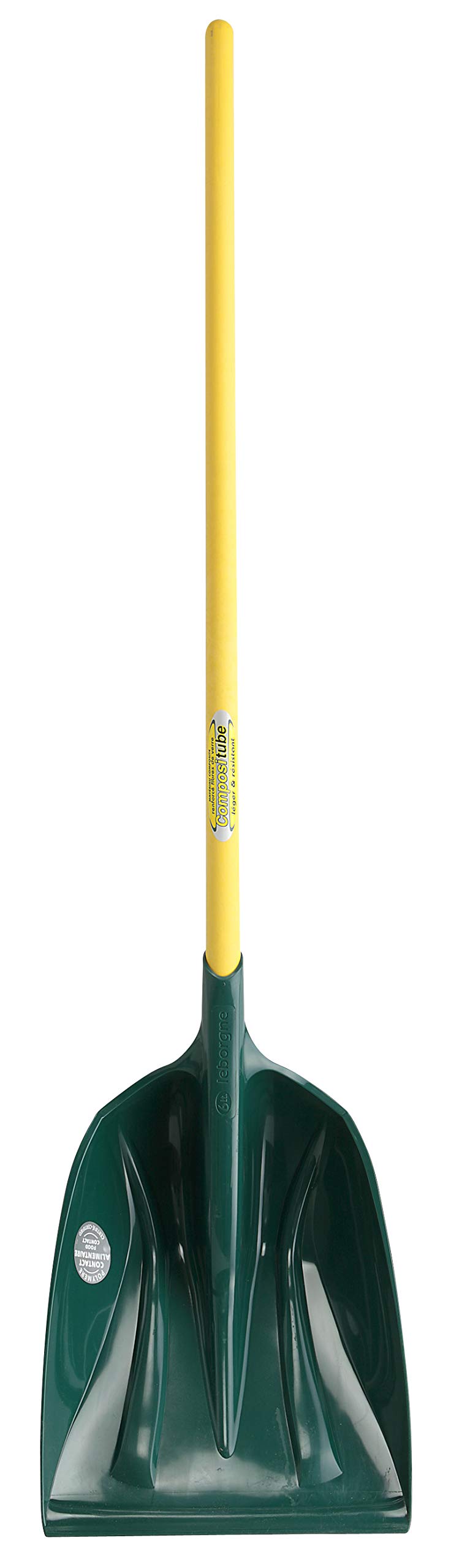leborgne-pelle-neige-et-grains-vmax-36-cm-polym-re-manche-bois-90-cm image 2