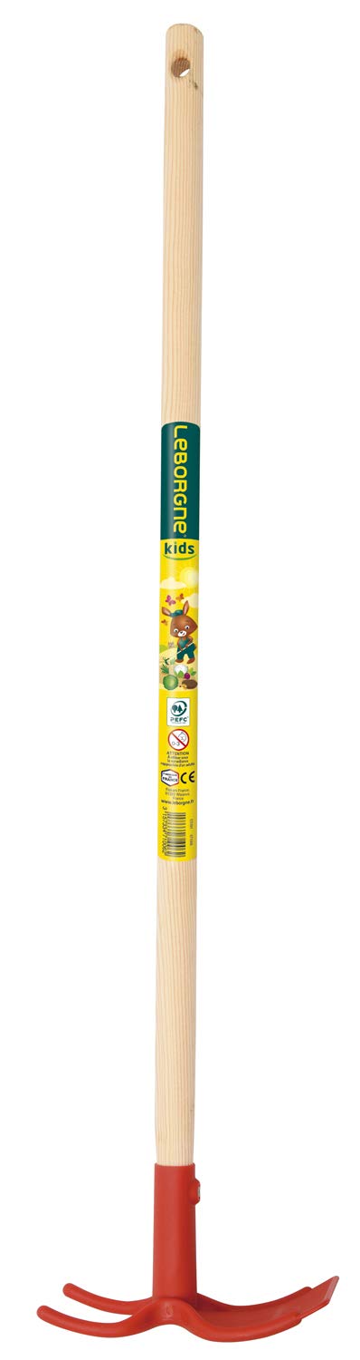 leborgne-kids-serfouette-panne-et-fourche-enfant-70-cm-plastique-et-bois-pefc image 2