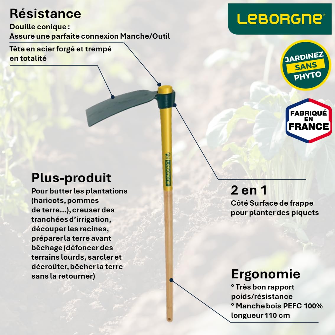 leborgne-houe-duopro-12-cm-manche-110-cm-364121-acier-forg-2-outils-en-1 image 2
