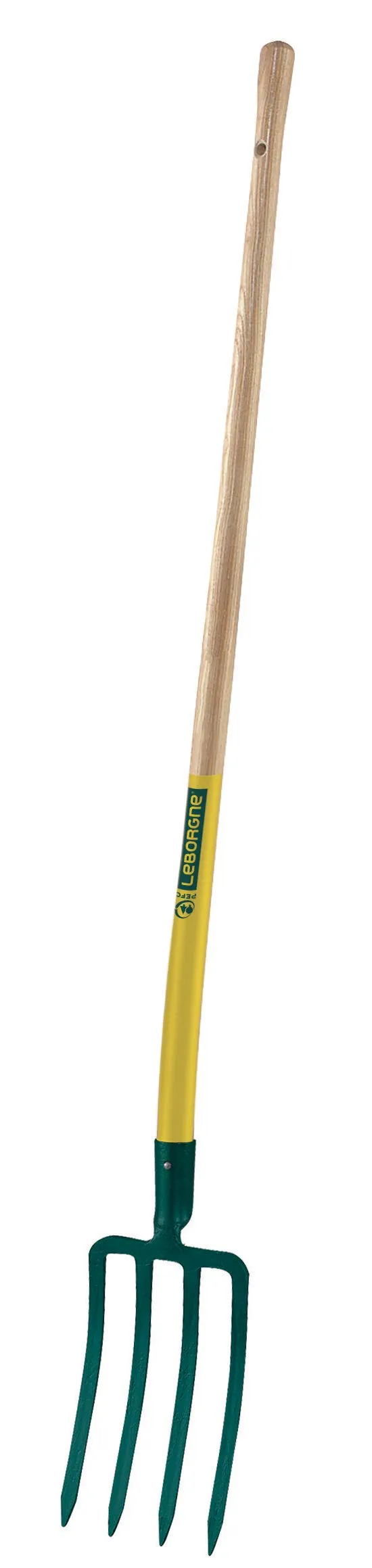 leborgne-fourche-b-cher-dame-4-dents-fourche-l-g-re-acier-forg-manche-bois-100-c image 1
