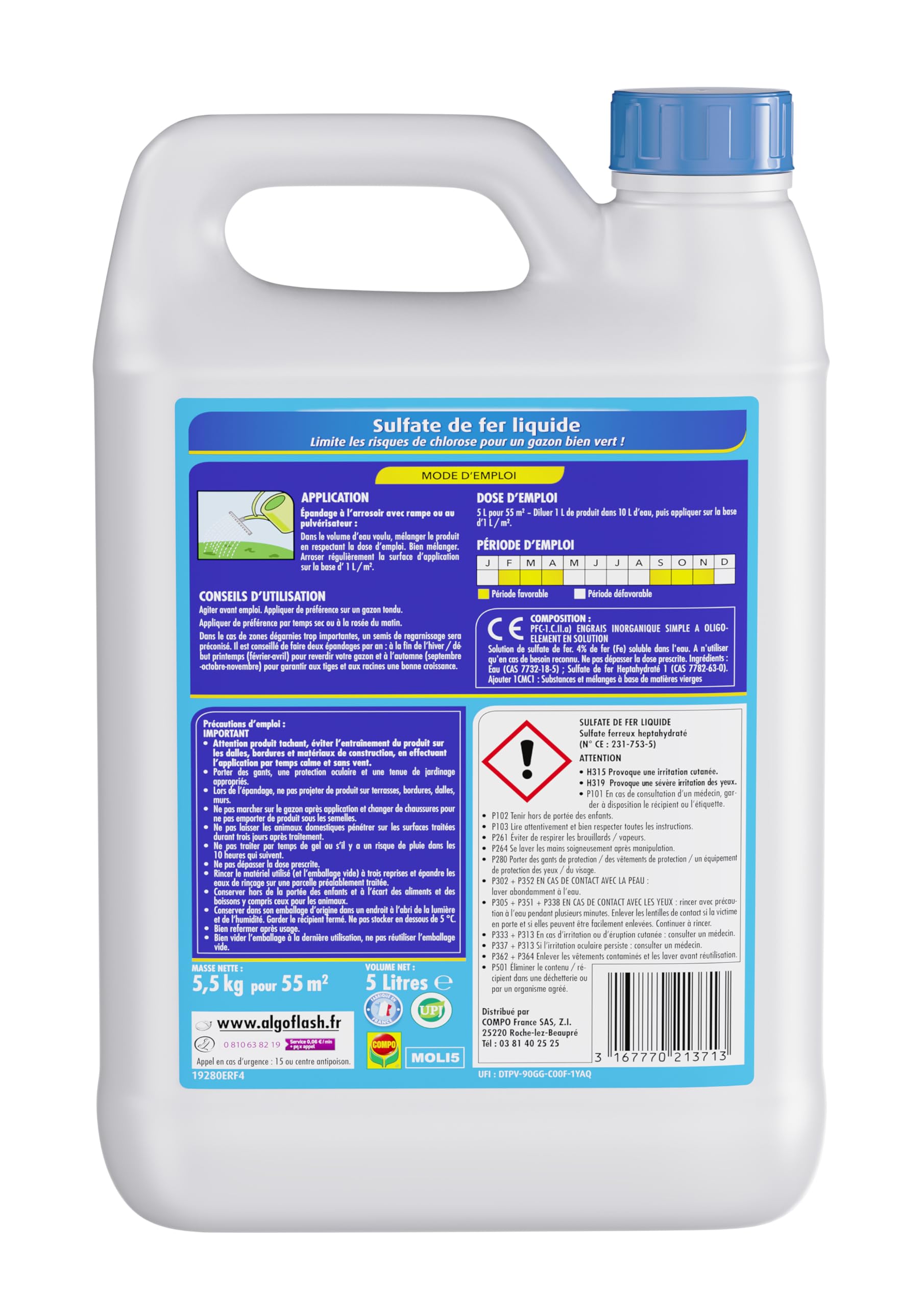 algoflash-moli5-sulfate-de-fer-liquide-gazon-5-l-jusqu-55-m image 2
