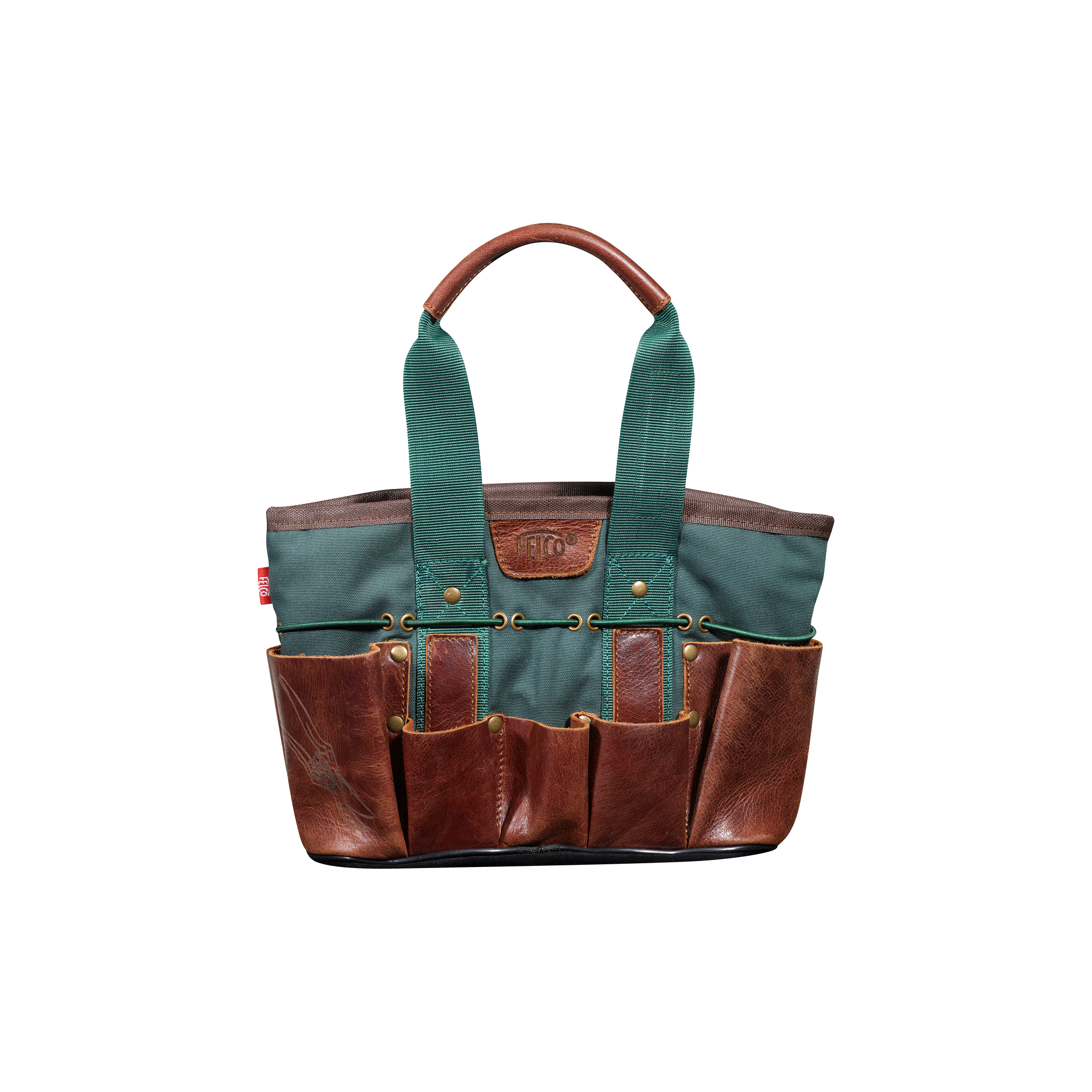 felco-482-sac-outils-de-jardin-toile-verte-et-cuir-sacoche-jardinage image 1