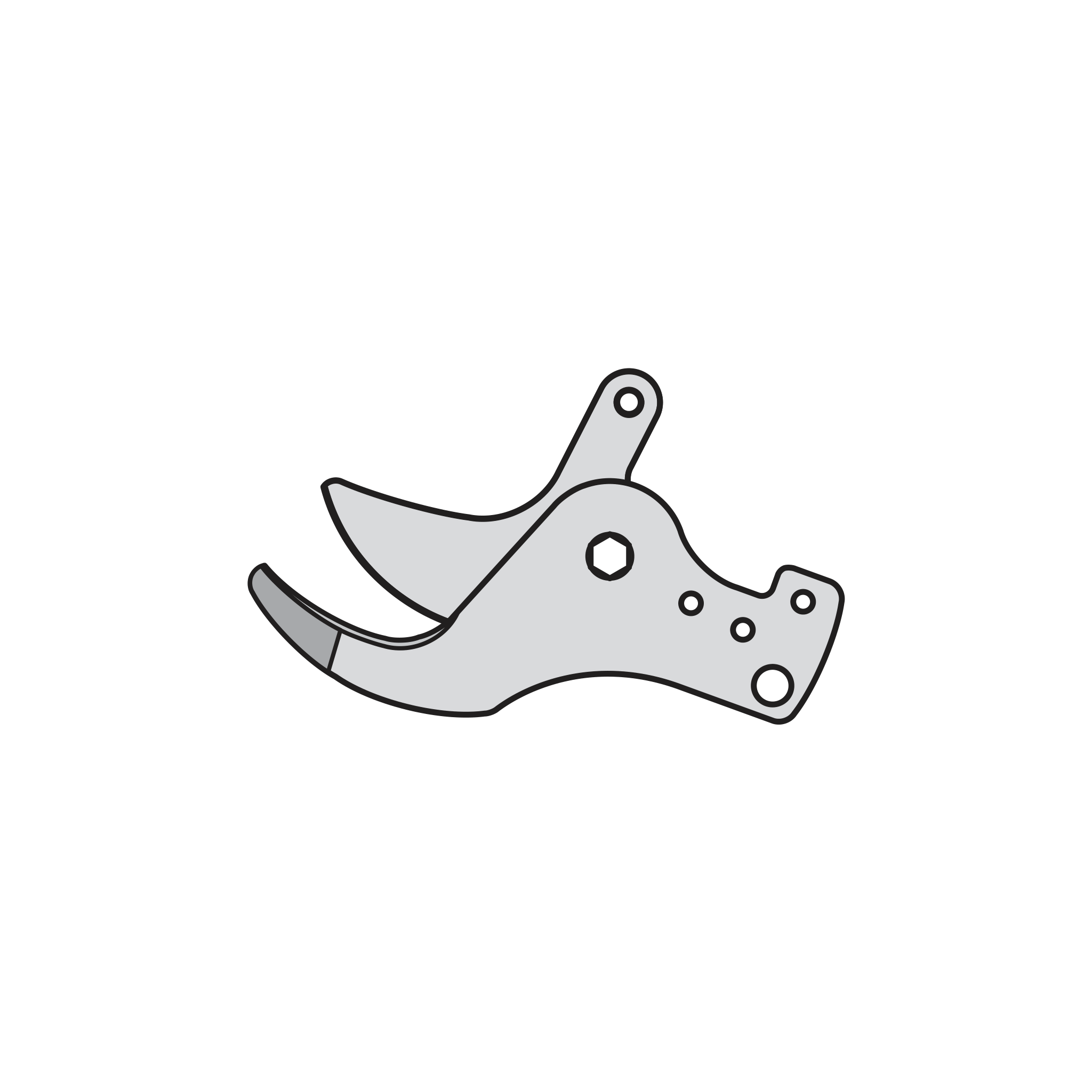 felco-820b-t-te-de-coupe-compl-te-pi-ce-d-origine-avec-fixations image 1